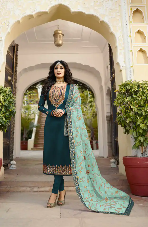 DS 22421 Blue color Georgette Embroidered Sequence Salwar Suit Casual, Wedding, Party, Festive, Events . Expected Delivery  4-6 Working Days @2349/- | Casual Suits, Creative suits, Designer Suits, Palazzo Suits, Party Wear Suits, Patiala Suits, Salwar suit, Straight Suits