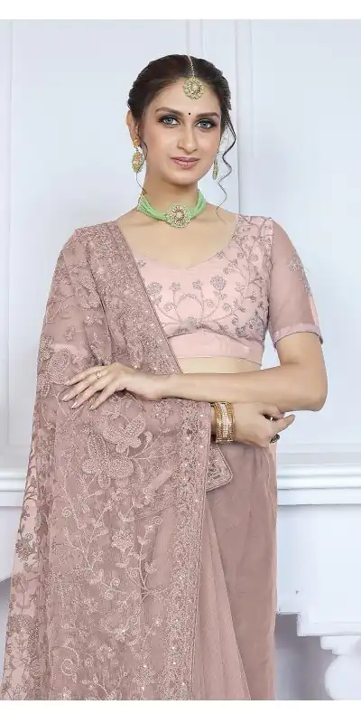 BT RIDDHI Brown Color Butterfly Net Embroidery Sequence Saree Casual, Party Wear, Traditional Wear, Wedding Wear, Events Etc.@2149/- | Bollywood Sarees, Creative Sarees, Designer Sarees, Ethnic Saree, Modern Digital sarees, Party Wear Sarees, Sarees