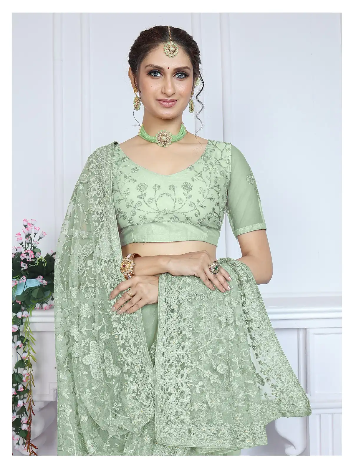 BT RIDDHI Green Color Butterfly Net Embroidery Sequence Saree Casual, Party Wear, Traditional Wear, Wedding Wear, Events Etc.@2149/- | Bollywood Sarees, Creative Sarees, Designer Sarees, Ethnic Saree, Modern Digital sarees, Party Wear Sarees, Sarees
