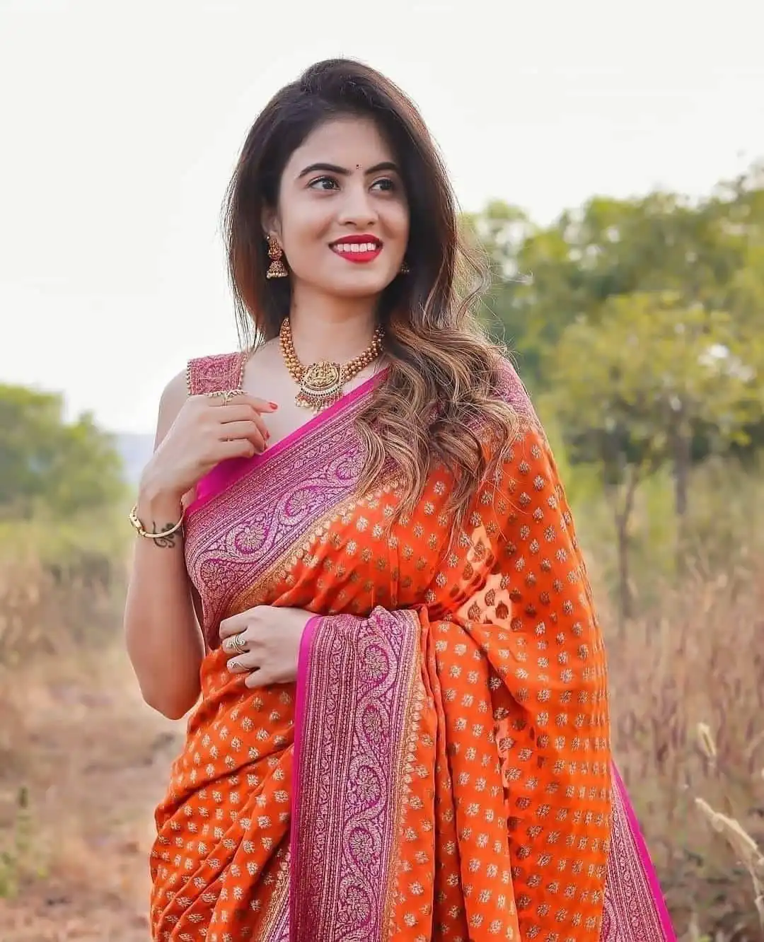 SC Orange butti Color Soft Silk Golden Zari Design Work Saree , Party Wear, Events, Festivals Expected Delivery 4-6 Working Days 1499/- | Bollywood Sarees, Creative Sarees, Designer Sarees, Embroidered Sarees, Ethnic Saree, Modern Digital sarees, Party Wear Sarees, Sarees