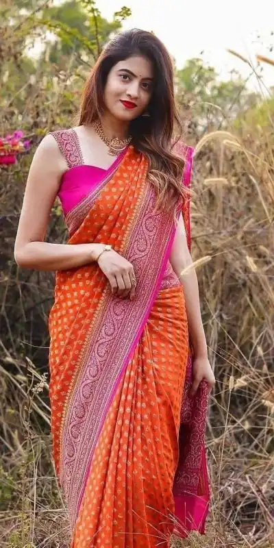 SC Orange butti Color Soft Silk Golden Zari Design Work Saree , Party Wear, Events, Festivals Expected Delivery 4-6 Working Days 1499/- | Bollywood Sarees, Creative Sarees, Designer Sarees, Embroidered Sarees, Ethnic Saree, Modern Digital sarees, Party Wear Sarees, Sarees