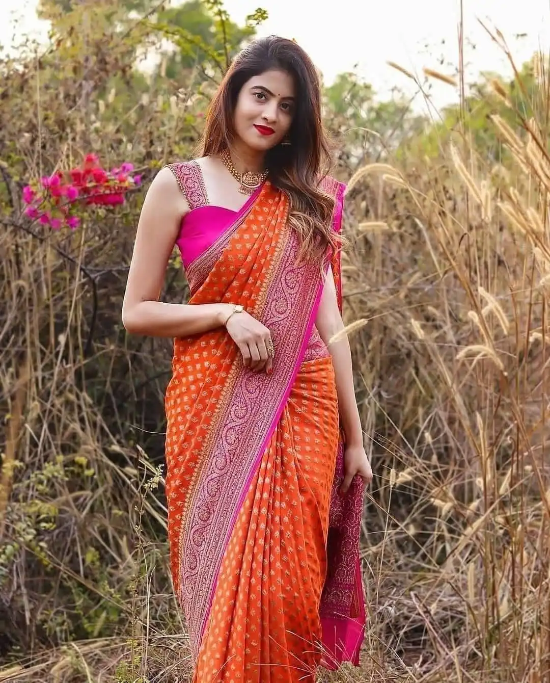 SC Orange butti Color Soft Silk Golden Zari Design Work Saree , Party Wear, Events, Festivals Expected Delivery 4-6 Working Days 1499/- | Bollywood Sarees, Creative Sarees, Designer Sarees, Embroidered Sarees, Ethnic Saree, Modern Digital sarees, Party Wear Sarees, Sarees