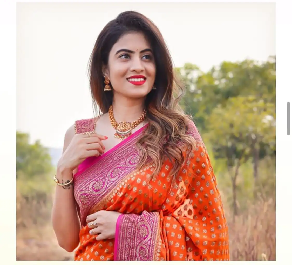SC Orange butti Color Soft Silk Golden Zari Design Work Saree , Party Wear, Events, Festivals Expected Delivery 4-6 Working Days 1499/- | Bollywood Sarees, Creative Sarees, Designer Sarees, Embroidered Sarees, Ethnic Saree, Modern Digital sarees, Party Wear Sarees, Sarees