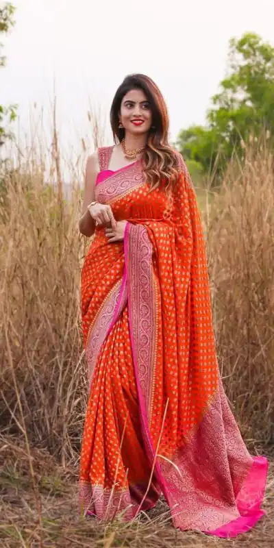SC Orange butti Color Soft Silk Golden Zari Design Work Saree , Party Wear, Events, Festivals Expected Delivery 4-6 Working Days 1499/- | Bollywood Sarees, Creative Sarees, Designer Sarees, Embroidered Sarees, Ethnic Saree, Modern Digital sarees, Party Wear Sarees, Sarees