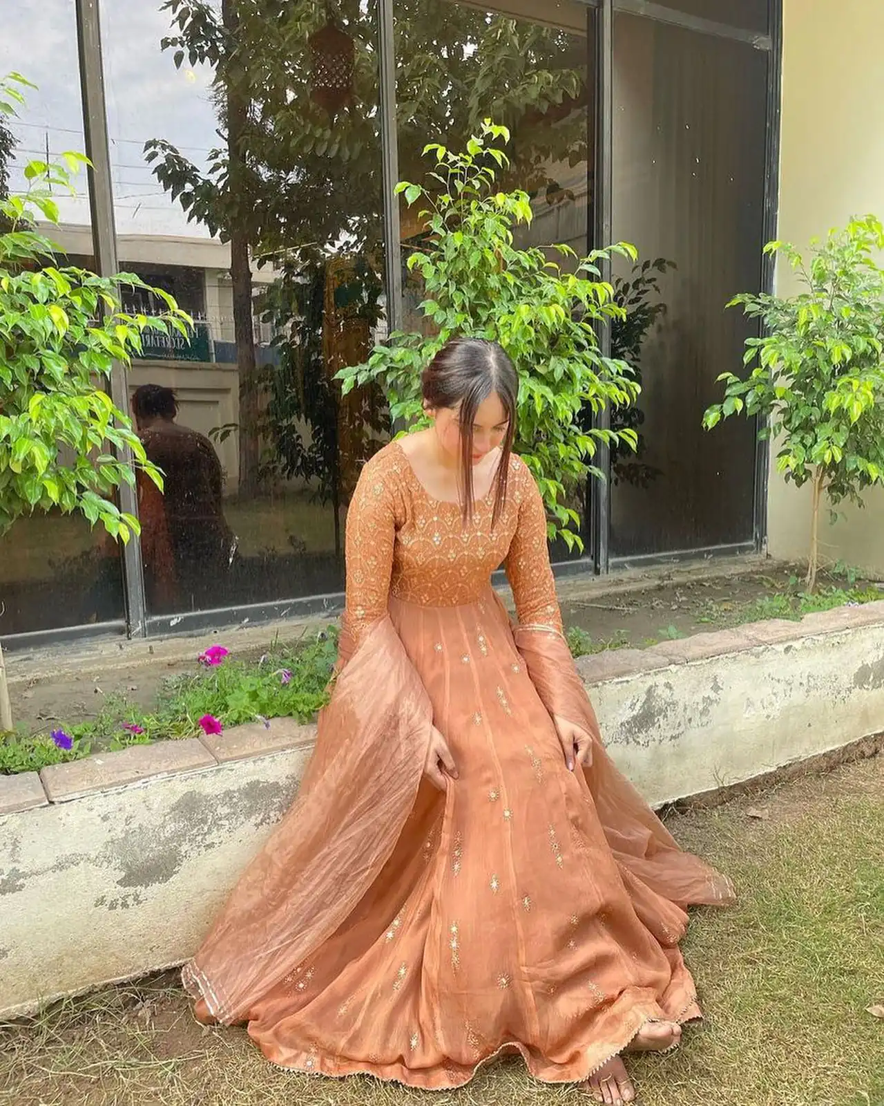 RTC 5712 Peach Color Georgette Thread Sequence Anarkali Suit Wedding, Party, Festive, Events Etc. Expected Delivery 4-6 Working Days @2199/- | Anarkali Suits, Bollywood Anarkali, Creative-Anarkali, Designer Anarkali, Embroidered Anarkali, Party Wear Anarkali