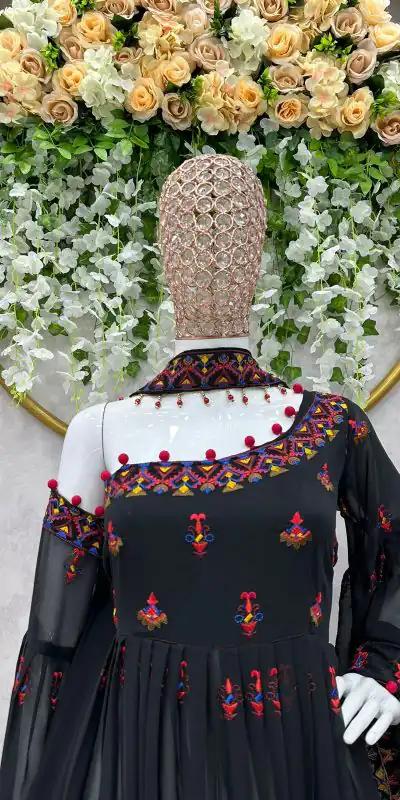 RTC 5576 Black Color Foix Georgette Thread Sequence Work Salwar Suit Wedding, Party, Festive, Events Etc. Expected Delivery 4-6 Working Days @2099/- | Jump Suits, Casual Suits, Creative suits, Designer Suits, Palazzo Suits, Party Wear Suits, Patiala Suits, Salwar suit, Straight Suits