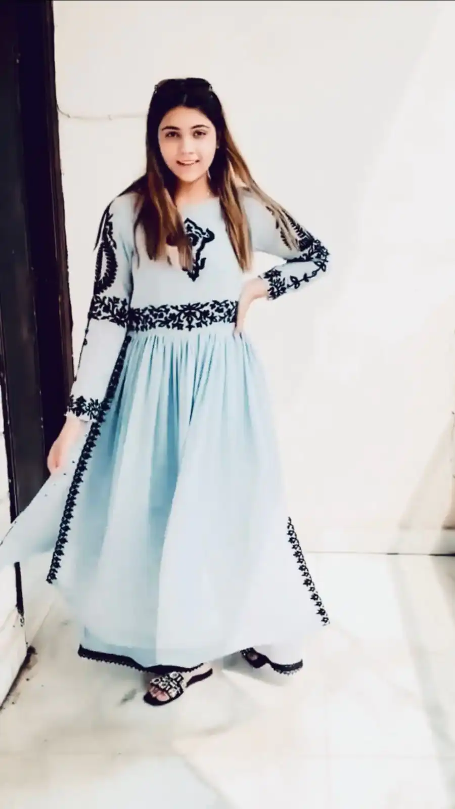 KF 1535 Blue Georgette Embroidered Both Side Cut Salwar Suit Wedding, Party, Festive, Events Etc.  Expected Delivery 4-6 Working Days @1749/-Only | Casual Suits, Creative suits, Designer Suits, Palazzo Suits, Party Wear Suits, Salwar suit, Straight Suits