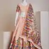 RC 252 Peach Color Silk Embroidery Sequins Amazing Print Lehenga Choli Casual, Party Wedding, Festive, Events Etc. Delivery  4-6 Working Days 1999/- | Bollywood Lehenga, Creative Lehenga, Designer Lehenga, Embroidered Lehenga, Lehenga, Party Wear Lehenga