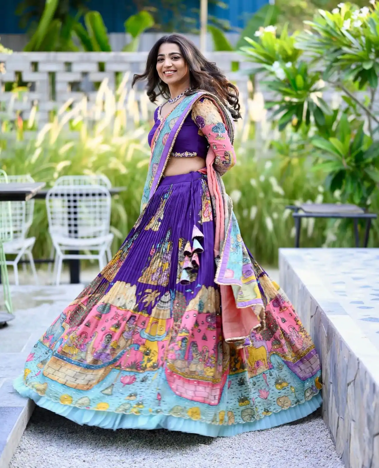 PC 382 Royal Blue   Color Chant Crepe Kalamkari Printed Lehenga Choli Casual, Party Wear, Events, Festivals Wear Expected Delivery 4-6 Working Days @2199/- | Bollywood Lehenga, Creative Lehenga, Designer Lehenga, Embroidered Lehenga, Lehenga, Party Wear Lehenga