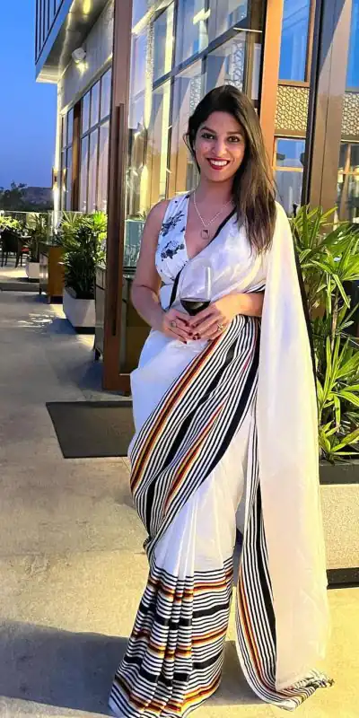 JM CLASS White Color Satin Silk Blouse Digital Print Saree, Party Wear, Events, Festivals Expected Delivery 4-6 Working Days 1549/- | Bollywood Sarees, Creative Sarees, Designer Sarees, Embroidered Sarees, Ethnic Saree, Modern Digital sarees, Party Wear Sarees, Sarees