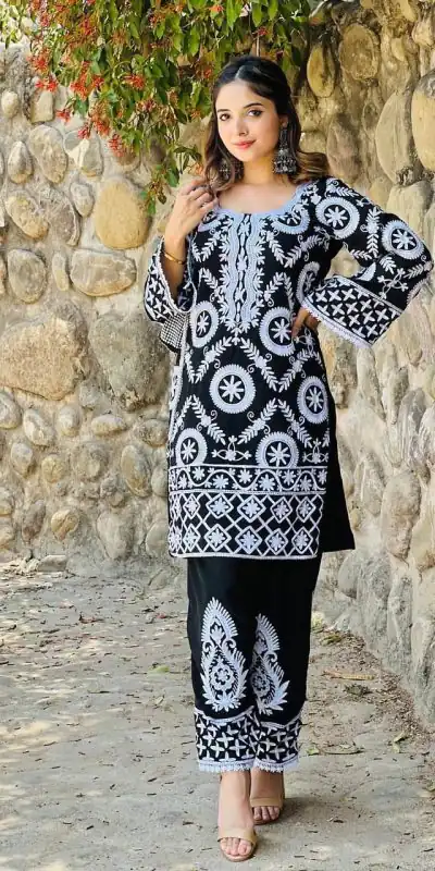RTC 5624 Black Color Foix Georgette Chine Stitched Salwar Suit Wedding, Party, Festive, Events Etc. Expected Delivery 4-6 Working Days @2149/- | Jump Suits, Casual Suits, Creative suits, Designer Suits, Palazzo Suits, Party Wear Suits, Patiala Suits, Salwar suit, Straight Suits