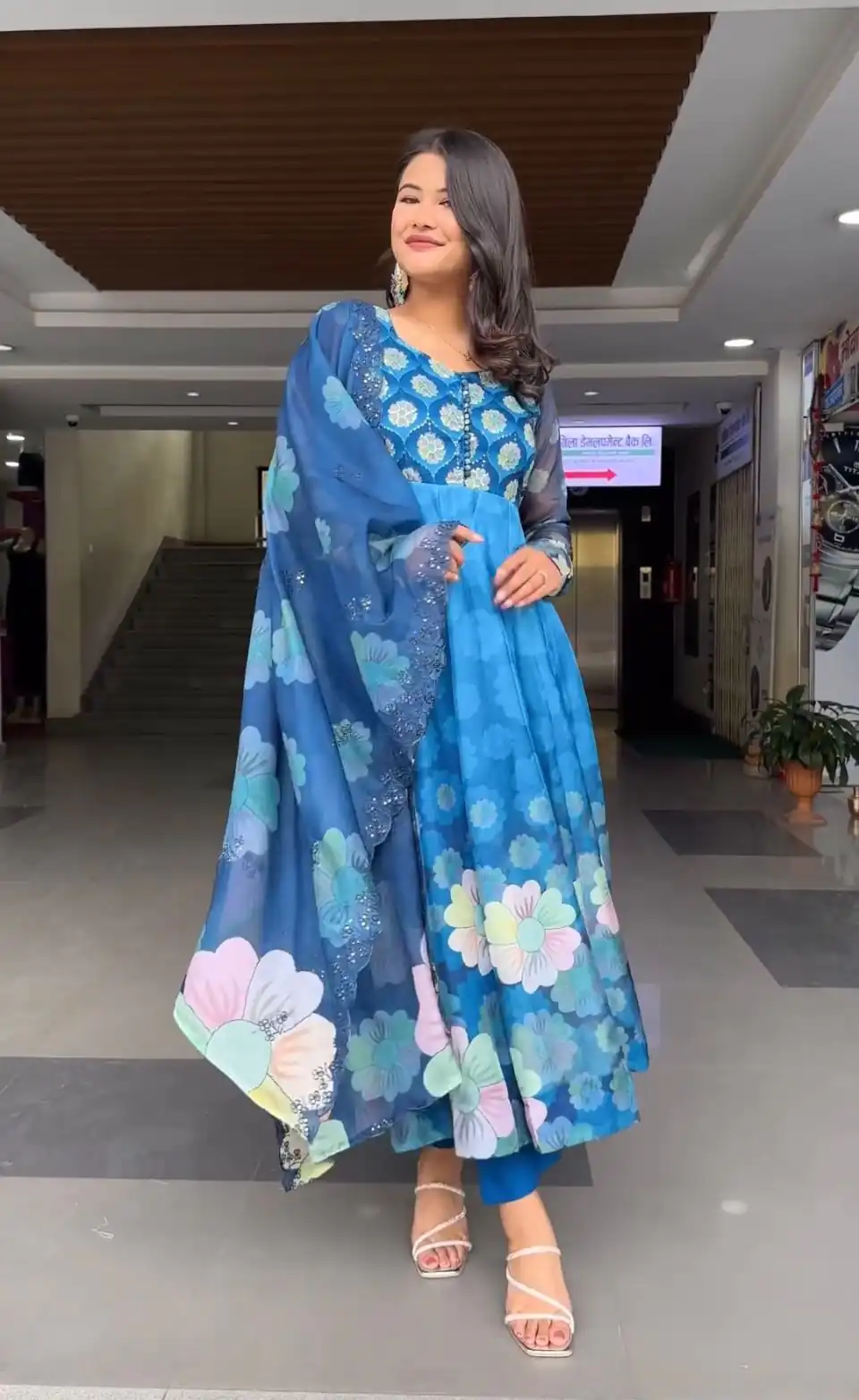 VLM 184 Blue color Tabby Silk Embroidery Digital Print Salwar Suit Casual, Wedding, Party, Festive, Events . Expected Delivery  4-6 Working Days @2099/- | Jump Suits, Casual Suits, Creative suits, Designer Suits, Palazzo Suits, Party Wear Suits, Patiala Suits, Salwar suit, Straight Suits