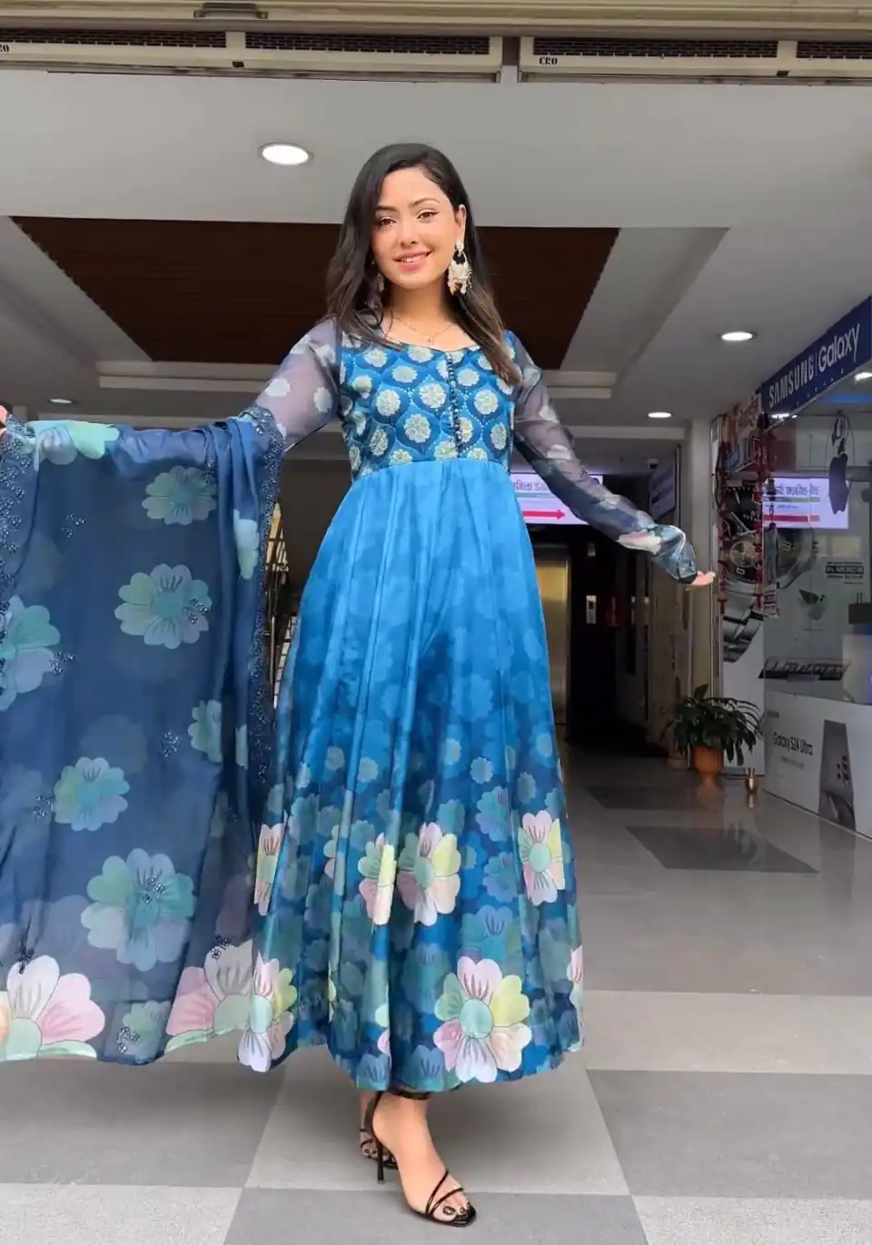 VLM 184 Blue color Tabby Silk Embroidery Digital Print Salwar Suit Casual, Wedding, Party, Festive, Events . Expected Delivery  4-6 Working Days @2099/- | Jump Suits, Casual Suits, Creative suits, Designer Suits, Palazzo Suits, Party Wear Suits, Patiala Suits, Salwar suit, Straight Suits