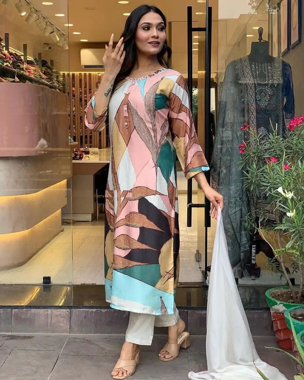  DC G25 Malty Color Muslin Embroidery Chain Works Salwar Suit Casual, Wedding, Party, Festive, Events Etc. Expected Delivery 4-6 Working Days @1749/- | Casual Suits, Creative suits, Designer Suits, Palazzo Suits, Party Wear Suits, Patiala Suits, Salwar suit, Straight Suits