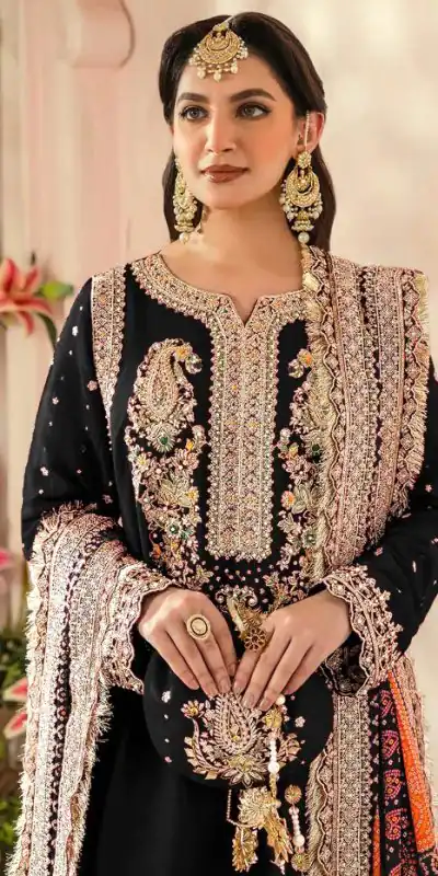 FC MARIA 1074 Black Color Heavy Georgette Embroidery Sequence Salwar Suit Wedding, Party, Festive events, etc. Expected Delivery 4-6 Working Days @2149/- | Jump Suits, Casual Suits, Creative suits, Designer Suits, Palazzo Suits, Party Wear Suits, Patiala Suits, Salwar suit, Straight Suits