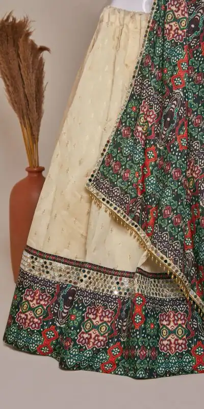 RC 267 Cream  Color  Jaccard Silk Dori Embroidery Printed Lehenga Choli Casual, Party Wedding, Festive, Events Etc. Delivery  4-6 Working Days 2299/- | Bollywood Lehenga, Creative Lehenga, Designer Lehenga, Embroidered Lehenga, Lehenga, Party Wear Lehenga