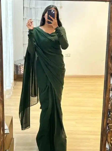 SC 271 Green Color Pure Soft Georgette Silk Design All Over Saree , Party Wear, Events, Festivals Expected Delivery 4-6 Working Days 1499/- | Bollywood Sarees, Creative Sarees, Designer Sarees, Embroidered Sarees, Ethnic Saree, Modern Digital sarees, Party Wear Sarees, Sarees