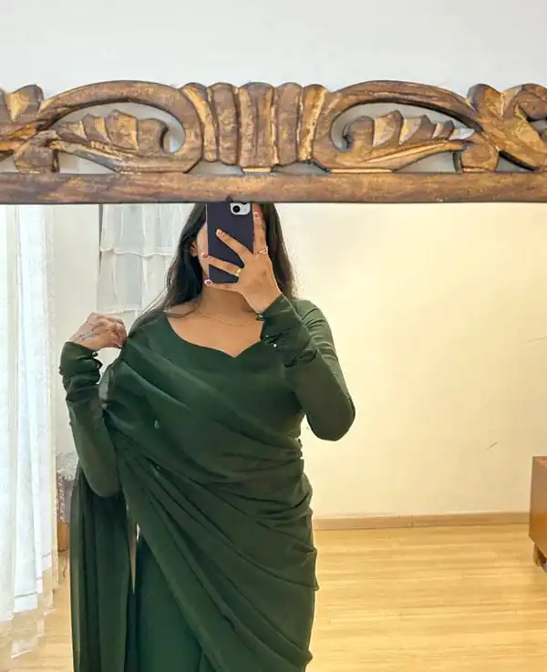 SC 271 Green Color Pure Soft Georgette Silk Design All Over Saree , Party Wear, Events, Festivals Expected Delivery 4-6 Working Days 1499/- | Bollywood Sarees, Creative Sarees, Designer Sarees, Embroidered Sarees, Ethnic Saree, Modern Digital sarees, Party Wear Sarees, Sarees