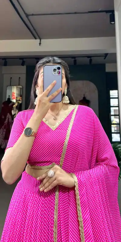LNB 1212 Pink Color Georgette Print With Lace Border Lehenga Choli Festive Party Wedding, Events etc. Delivery 4-6 Working Days @2149/- | Bollywood Lehenga, Creative Lehenga, Designer Lehenga, Embroidered Lehenga, Lehenga, Party Wear Lehenga