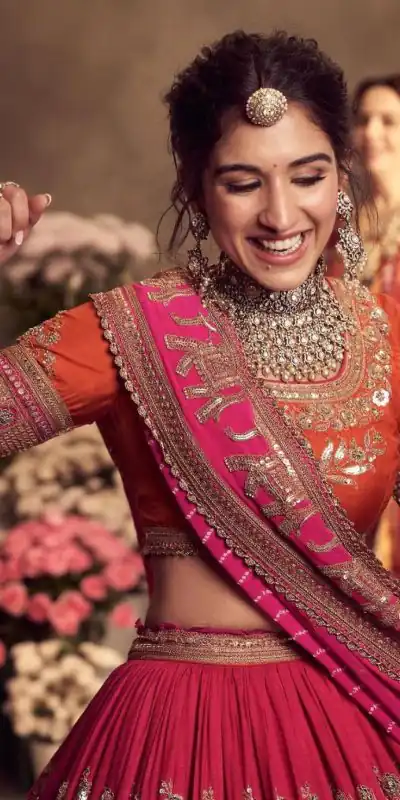 Ram 008 Pink Color Jalpari Embroidery Sequence Work Lehenga Choli Casual, Wedding, Festive, Events Expected Delivery 4-6 Working Days @2299/- | Bollywood Lehenga, Creative Lehenga, Designer Lehenga, Embroidered Lehenga, Lehenga, Party Wear Lehenga