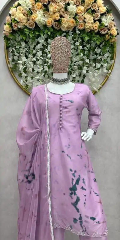KD 1286 Violet Color Lachka Silk Digital Printed Work Salwar Suit Casual, Party, Festive, Events Wedding Etc. Expected Delivery 4-6 Working Days @1499/- | Casual Suits, Creative suits, Designer Suits, Palazzo Suits, Party Wear Suits, Salwar suit, Straight Suits