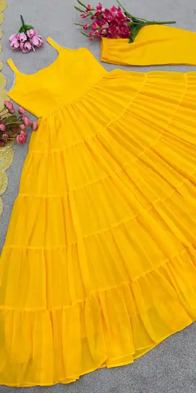 SSR 391 Yellow Color Chinon Silk Embroidery Sequence Anarkali Suit Wedding, Party, Festive, Events Expected Delivery 4-6 Working Days @ 1849/- Only | Anarkali Suits, Bollywood Anarkali, Creative-Anarkali, Designer Anarkali, Embroidered Anarkali, Party Wear Anarkali, Straight Suits