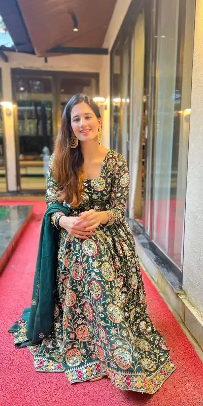 NF 1178 Green color Faux Georgette Embroidery Sequence Work Salwar Suit Casual, Wedding, Party, Festive, Events . Expected Delivery 4-6 Working Days @2349 | Jump Suits, Casual Suits, Creative suits, Designer Suits, Palazzo Suits, Party Wear Suits, Patiala Suits, Salwar suit, Straight Suits