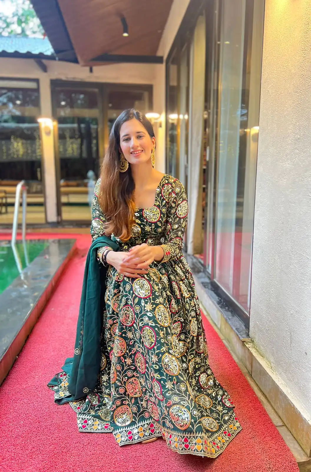 NF 1178 Green color Faux Georgette Embroidery Sequence Work Salwar Suit Casual, Wedding, Party, Festive, Events . Expected Delivery  4-6 Working Days @2349 | Jump Suits, Casual Suits, Creative suits, Designer Suits, Palazzo Suits, Party Wear Suits, Patiala Suits, Salwar suit, Straight Suits