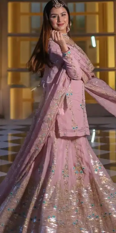 VLM 148 Pink color Foix Georgette Embroidery Salwar Suit Casual, Wedding, Party, Festive, Events . Expected Delivery 4-6 Working Days @2299/- | Jump Suits, Casual Suits, Creative suits, Designer Suits, Palazzo Suits, Party Wear Suits, Patiala Suits, Salwar suit, Straight Suits