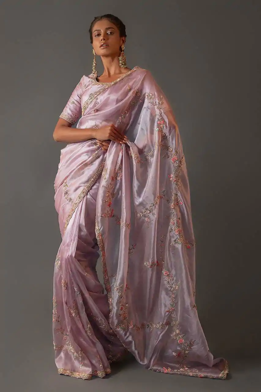 BT 1231 Purple Color Soft Jimmy Choo Embroidery Sequence Saree Casual, Party Wear, Traditional Wear, Wedding Wear, Events Etc.@2149/- | Bollywood Sarees, Creative Sarees, Designer Sarees, Ethnic Saree, Modern Digital sarees, Party Wear Sarees, Sarees