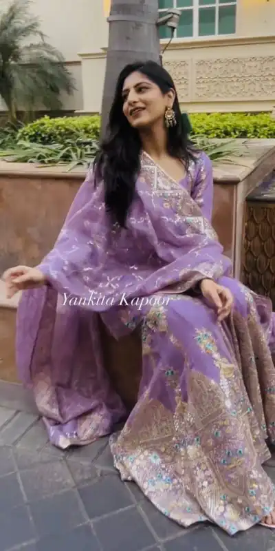 VLM 148 violet color Foix Georgette Embroidery Salwar Suit Casual, Wedding, Party, Festive, Events . Expected Delivery 4-6 Working Days @2299/- | Jump Suits, Casual Suits, Creative suits, Designer Suits, Palazzo Suits, Party Wear Suits, Patiala Suits, Salwar suit, Straight Suits