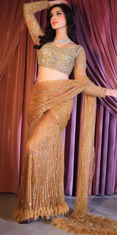 LG 601Golden Color Butter Fly Heavy Net Embroidered Saree  Party, Wedding, Festive, Events Etc., Expected Delivery 4-6 Working Days@1949/- Only | Bollywood Sarees, Creative Sarees, Designer Sarees, Embroidered Sarees, Ethnic Saree, Party Wear Sarees, Sarees