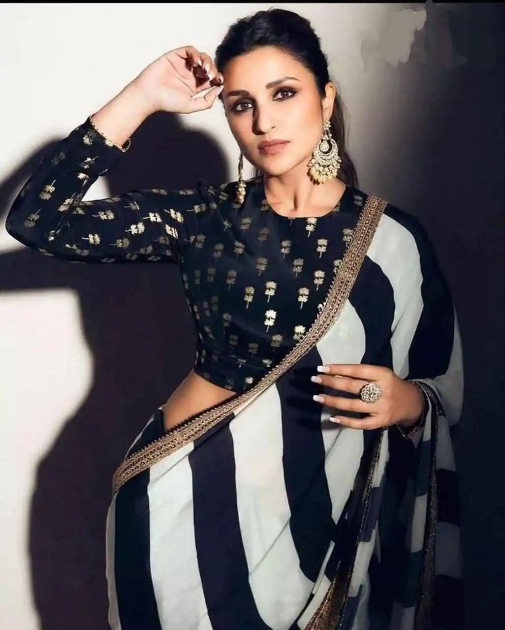 DS NO : BT 255 Black Georgette Silk Zari & Thread Work Saree. Blouse : Heavy Banglory Silk Party Wear, Traditional Wear, Wedding Wear, Events Etc.@1799/- | Bollywood Sarees, Creative Sarees, Designer Sarees, Ethnic Saree, Modern Digital sarees, Party Wear Sarees, Sarees