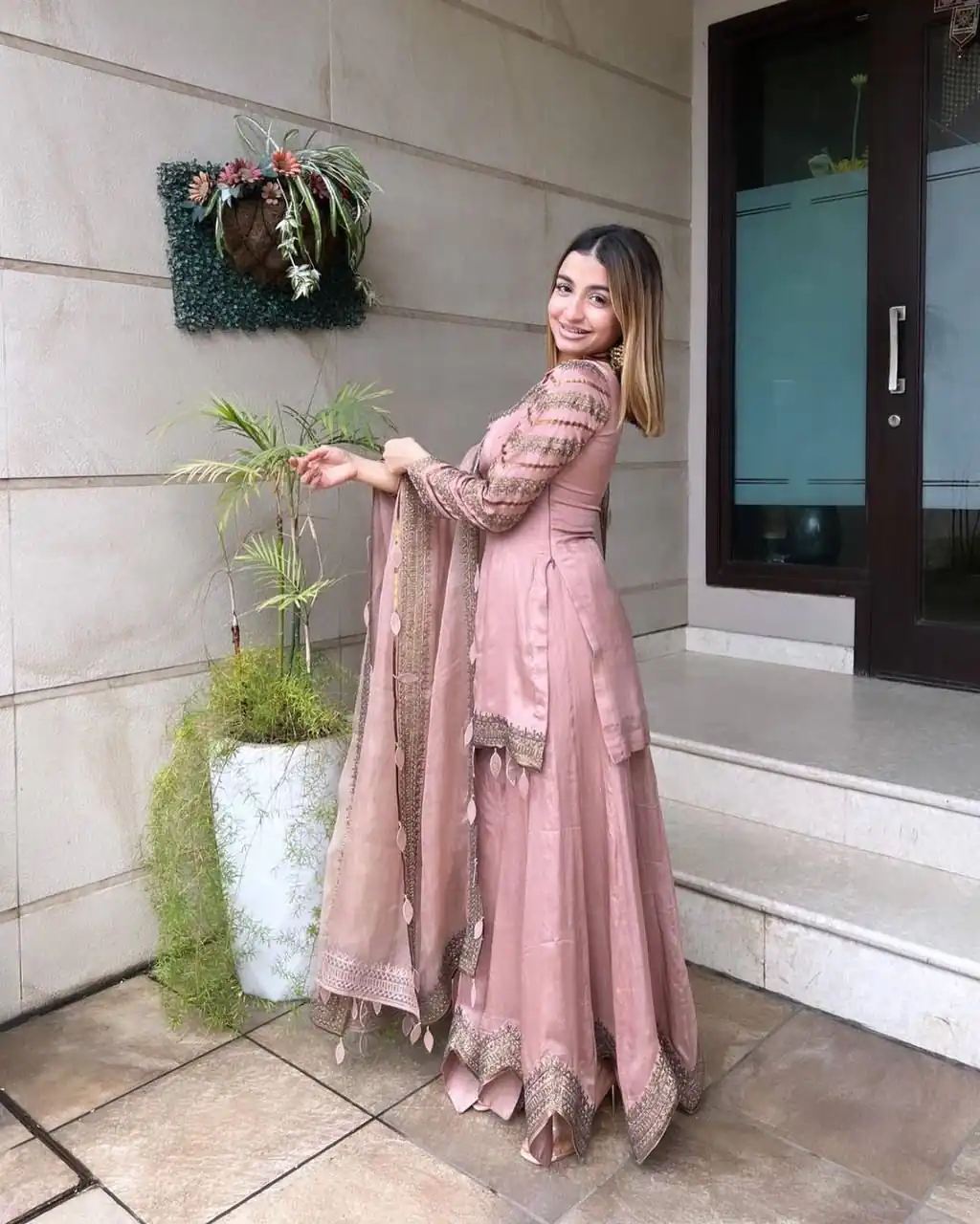 NSR 691 Light Pink Color Faux Georgette Embroidery Work Salwar Suit Casual, Party Festive, Events Etc. Expected Delivery 4-6 Working Days @1899/ | Jump Suits, Casual Suits, Creative suits, Designer Suits, Palazzo Suits, Party Wear Suits, Patiala Suits, Salwar suit, Straight Suits