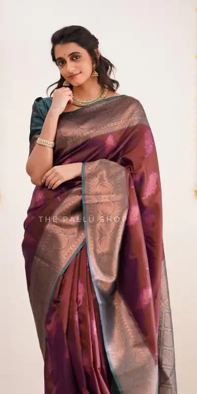 SC Morpich Maroon Color Soft Silk Pink Zari Design Spread Shine Various Saree , Party Wear, Events, Festivals Expected Delivery 4-6 Working Days 1499/- | Bollywood Sarees, Creative Sarees, Designer Sarees, Embroidered Sarees, Ethnic Saree, Modern Digital sarees, Party Wear Sarees, Sarees