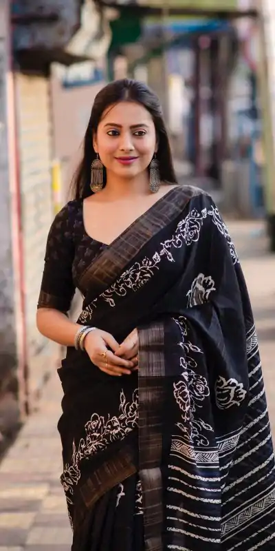 NT 493 Black Color Plain Linen Digital Printed All Over Saree Events Casual Wedding Festive . Expected Delivery 4-6 Working Days @1449/- | Bollywood Sarees, Creative Sarees, Designer Sarees, Embroidered Sarees, Ethnic Saree, Modern Digital sarees, Party Wear Sarees, Sarees