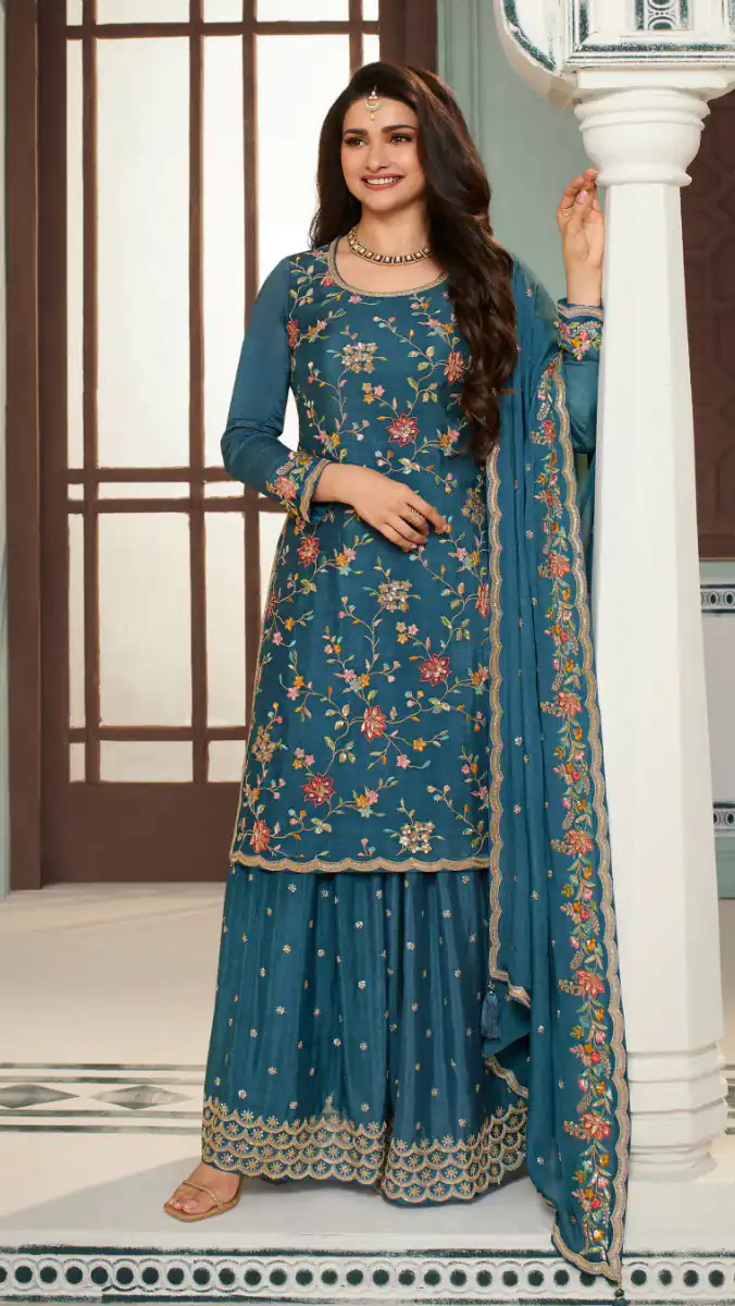 FC AVANTI Blue Color Chinon Embroidery Multi Work Salwar Suit Wedding, Party, Festive events, etc.  Expected Delivery  4-6 Working Days @2899/- | Jump Suits, Casual Suits, Creative suits, Designer Suits, Palazzo Suits, Party Wear Suits, Patiala Suits, Salwar suit, Straight Suits
