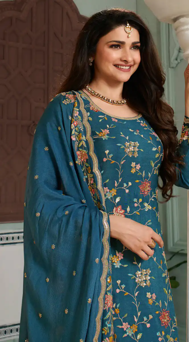 FC AVANTI Blue Color Chinon Embroidery Multi Work Salwar Suit Wedding, Party, Festive events, etc.  Expected Delivery  4-6 Working Days @2899/- | Jump Suits, Casual Suits, Creative suits, Designer Suits, Palazzo Suits, Party Wear Suits, Patiala Suits, Salwar suit, Straight Suits
