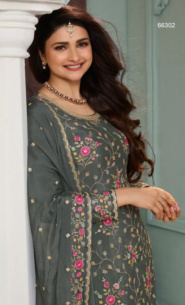 FC AVANTI Grey Color Chinon Embroidery Multi Work Salwar Suit Wedding, Party, Festive events, etc.  Expected Delivery  4-6 Working Days @2899/- | Jump Suits, Casual Suits, Creative suits, Designer Suits, Palazzo Suits, Party Wear Suits, Patiala Suits, Salwar suit, Straight Suits
