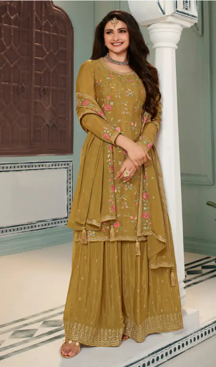 FC AVANTI Mustard Color Chinon Embroidery Multi Work Salwar Suit Wedding, Party, Festive events, etc.  Expected Delivery  4-6 Working Days @2899/- | Jump Suits, Casual Suits, Creative suits, Designer Suits, Palazzo Suits, Party Wear Suits, Patiala Suits, Salwar suit, Straight Suits
