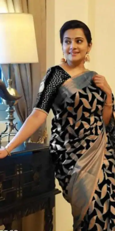 KP 4057 Black Color Soft Lichi Silk Jacquard On All Over Saree Casual, Party Wear, Wedding, Events Etc. Expected Delivery 4-6 Working Days @1349/- | Bollywood Sarees, Creative Sarees, Designer Sarees, Embroidered Sarees, Ethnic Saree, Modern Digital sarees, Party Wear Sarees, Sarees