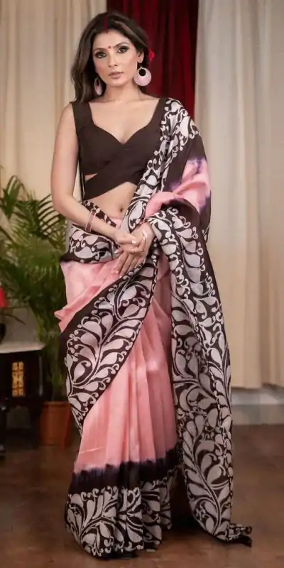 NT 354 Light Pink Color Modal Silk Digital Printed All Over Saree Events Casual Wedding Festive . Expected Delivery  4-6 Working Days @1449/- | Bollywood Sarees, Creative Sarees, Designer Sarees, Embroidered Sarees, Ethnic Saree, Modern Digital sarees, Party Wear Sarees, Sarees