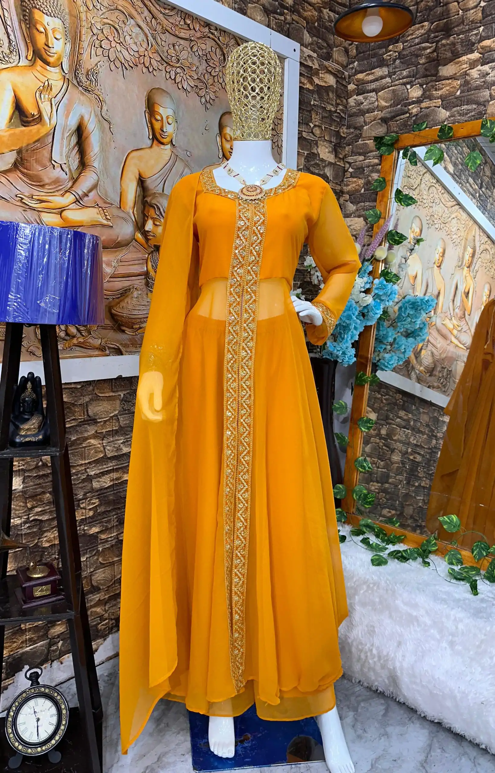 VLM 136 Yellow Color Georgette Embroidery Sequence Salwar Suit Wedding, Party, Festive, Events Expected Delivery 4-6 Working Days @ 1699/- Only | Casual Suits, Creative suits, Designer Suits, Party Wear Suits, Salwar suit, Straight Suits