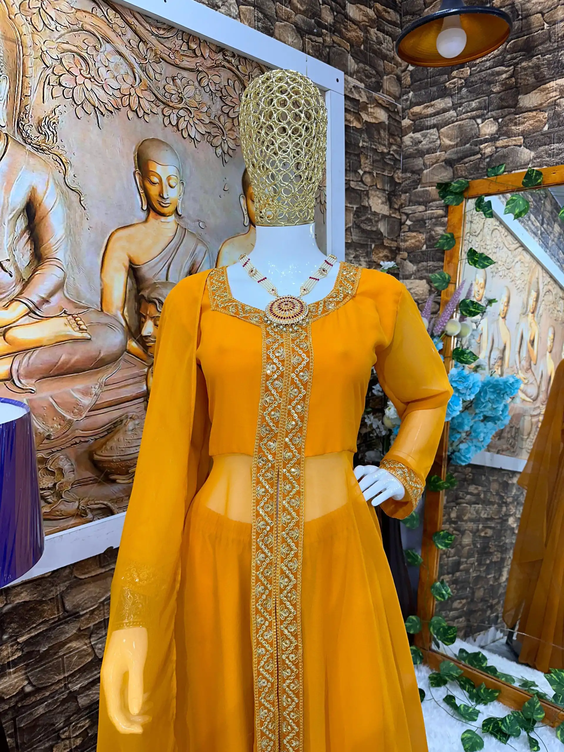 VLM 136 Yellow Color Georgette Embroidery Sequence Salwar Suit Wedding, Party, Festive, Events Expected Delivery 4-6 Working Days @ 1699/- Only | Casual Suits, Creative suits, Designer Suits, Party Wear Suits, Salwar suit, Straight Suits