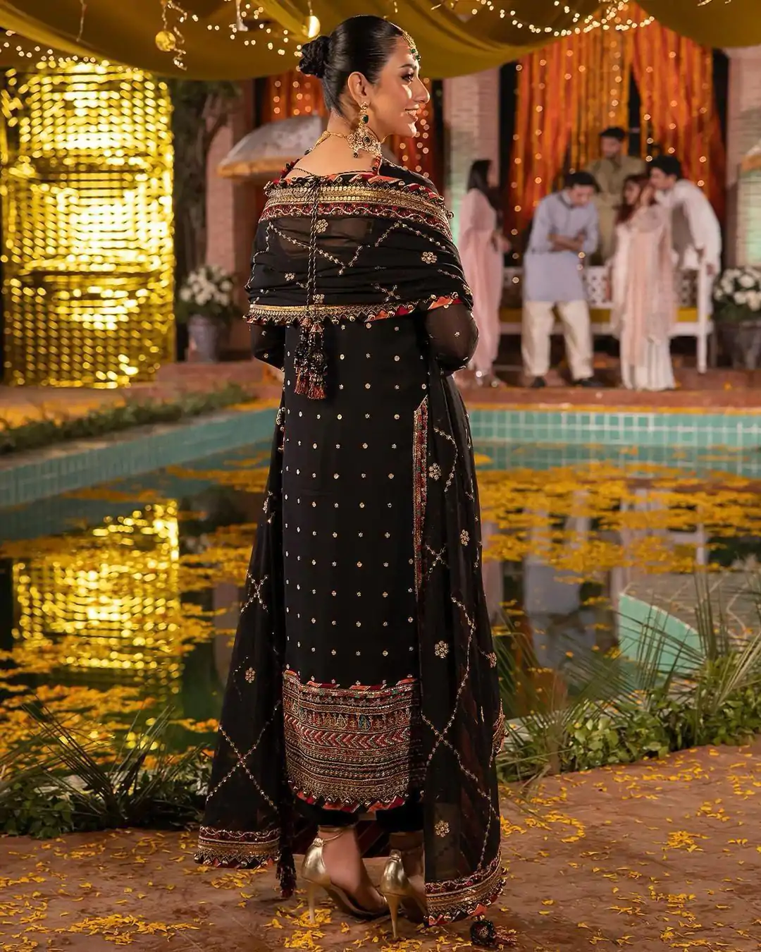 BE 231 Black Color Georgette Sequence Embroidery Salwar Suit Wedding, Party, Festive events, etc.  Expected Delivery  4-6 Working Days @2449/- | Casual Suits, Creative suits, Designer Suits, Palazzo Suits, Party Wear Suits, Patiala Suits, Salwar suit, Straight Suits