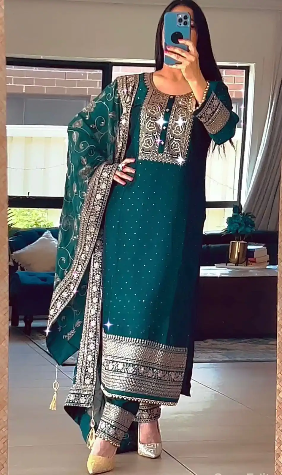 MF 422 Black Color Chinon Silk Embroidery Sequence Salwar Suit  Wedding, Party, Festive, Events Etc. Expected 4-6 Working Days @2399/- | Casual Suits, Creative suits, Designer Suits, Palazzo Suits, Party Wear Suits, Patiala Suits, Salwar suit, Straight Suits
