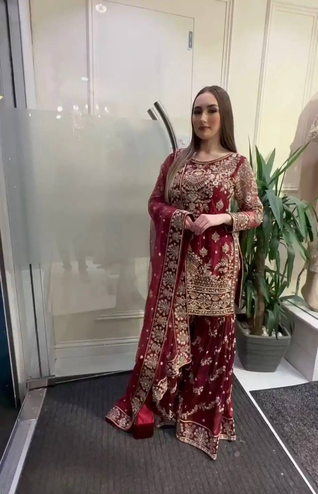 NF 1152 Maroon color Faux Georgette Embroidery Salwar Suit Casual, Wedding, Party, Festive, Events . Expected Delivery  4-6 Working Days @2449 | Jump Suits, Casual Suits, Creative suits, Designer Suits, Palazzo Suits, Party Wear Suits, Patiala Suits, Salwar suit, Straight Suits