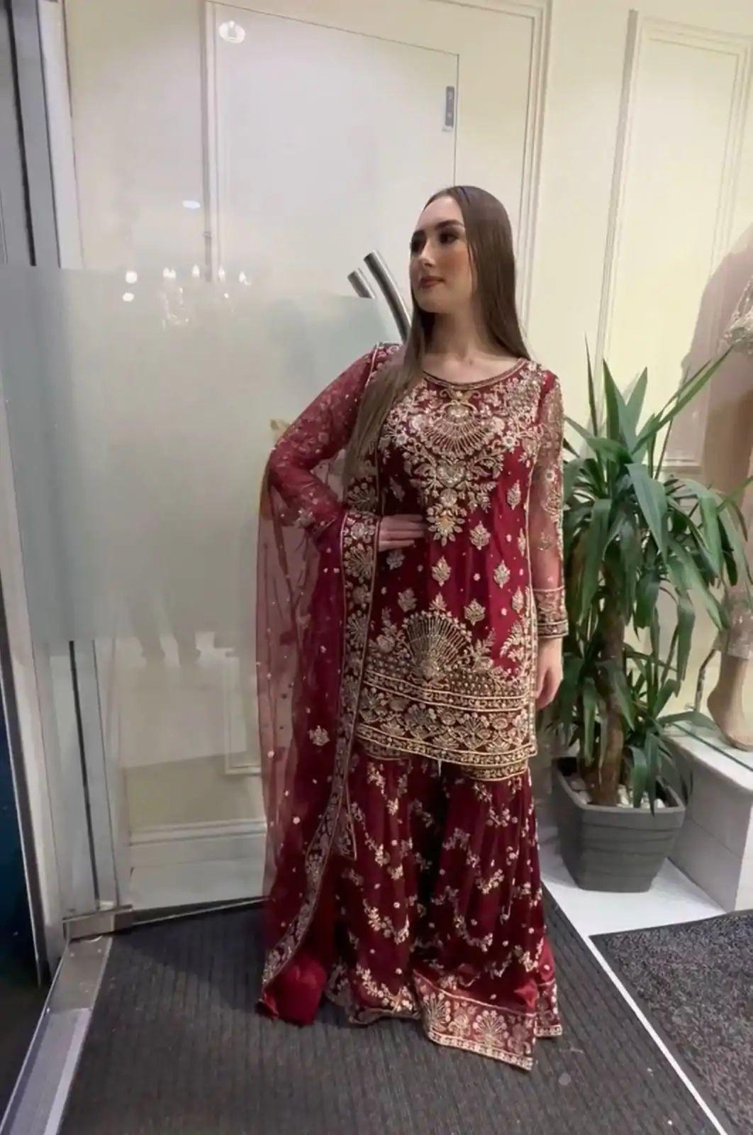 NF 1152 Maroon color Faux Georgette Embroidery Salwar Suit Casual, Wedding, Party, Festive, Events . Expected Delivery  4-6 Working Days @2449 | Jump Suits, Casual Suits, Creative suits, Designer Suits, Palazzo Suits, Party Wear Suits, Patiala Suits, Salwar suit, Straight Suits