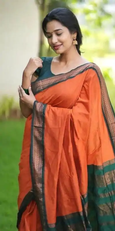 KP 5004 Orange Color Soft Lichi Silk Jacquard On All Over Saree Casual, Party Wear, Wedding, Events Etc. Expected Delivery 4-6 Working Days @1449/- | Bollywood Sarees, Creative Sarees, Designer Sarees, Embroidered Sarees, Ethnic Saree, Modern Digital sarees, Party Wear Sarees, Sarees