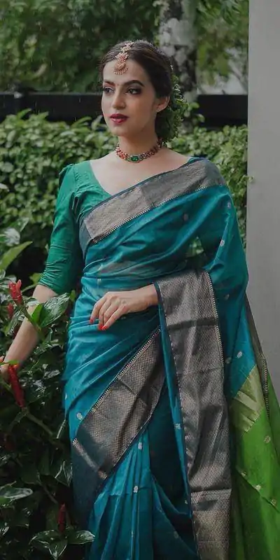 KP 5058 Blue Color Soft Lilan Slab Weaving Work Saree Casual, Party Wear, Wedding, Events Etc. Expected Delivery 4-6 Working Days @1499/- | Bollywood Sarees, Creative Sarees, Designer Sarees, Embroidered Sarees, Ethnic Saree, Modern Digital sarees, Party Wear Sarees, Sarees